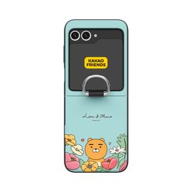 [S2B] KAKAO FRIENDS Magnetic Door Bumper Wallet Card Case Compatible with Galaxy Z Flip 6 – Dual-Layer Protection, Card Storage (2), Smart Ring - Made in Korea